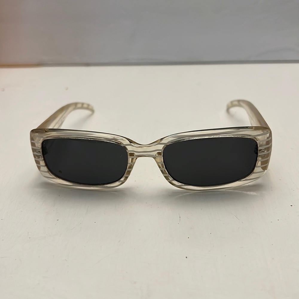 Edge I Wear Retro Rectangular Stiped Sunglasses